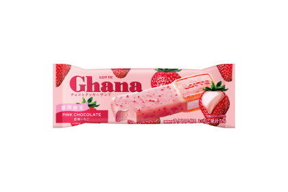 Ice Cream - Lotte Ghana Choco Cookie Strawberry 巧克力曲奇草莓冰淇淋 76ml（VIP会员价：RM8.50）